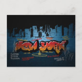New York Grafitti Briefkaart (Voorkant)