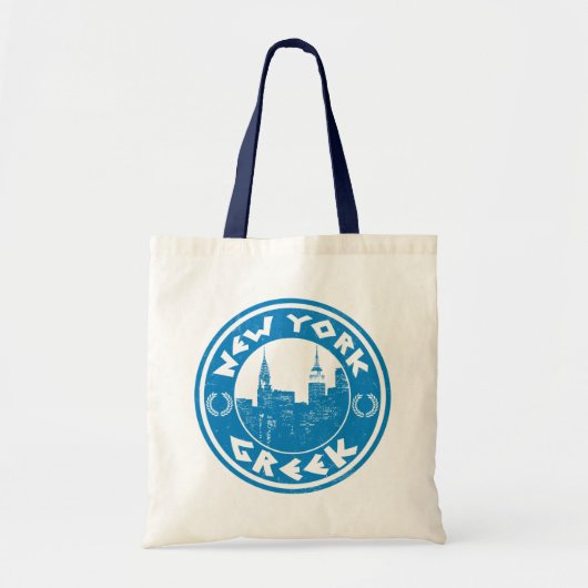 New York Greek American Grocery Bag Tote Bag (Voorkant)