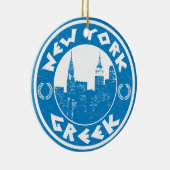 New York Greek American Keramisch Ornament (Rechts)