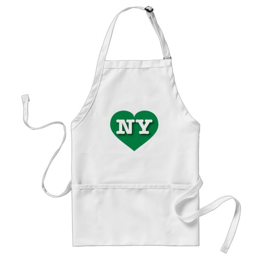 New York Green Heart - Ik hou van NY Standaard Schort (Voorkant)