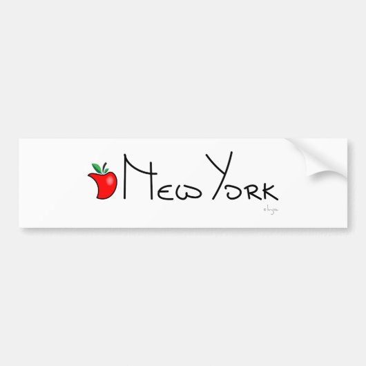 New York Grote Appel Bumpersticker (Voorkant)