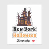 New York Halloween Haunted House Sticker (Vel)