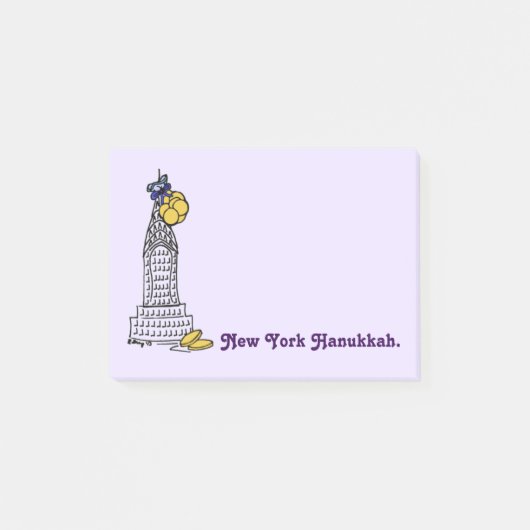 New York Hanukkah Chanukah Gelt NYC Holiday Post-it® Notes (Voorkant)