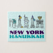 New York Hanukkah Chanukah NYC Jewish Holiday Legpuzzel (Horizontaal)