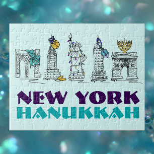 New York Hanukkah Chanukah NYC Jewish Holiday Legpuzzel