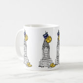 New York Hanukkah Gelt NYC Skyscraper Holiday Koffiemok (Voorkant links)