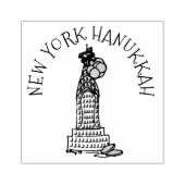 New York Hanukkah NYC Skyscraper Chanukah Gelt Rubberstempel (Afrduk)