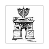 New York Hanukkah NYC Washington Square Menorah Rubberstempel (Afrduk)