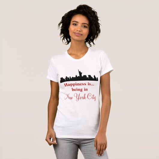 New York Happiness Tshirt (Voorkant volledig)