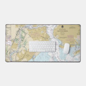 New York Harbor Nautische Grafiek 12327 Bureaumat (Keyboard & Muis)