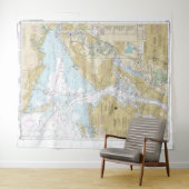 New York Harbor Nautische Grafiek 12327 Wandkleed (In Situ (horizontaal))