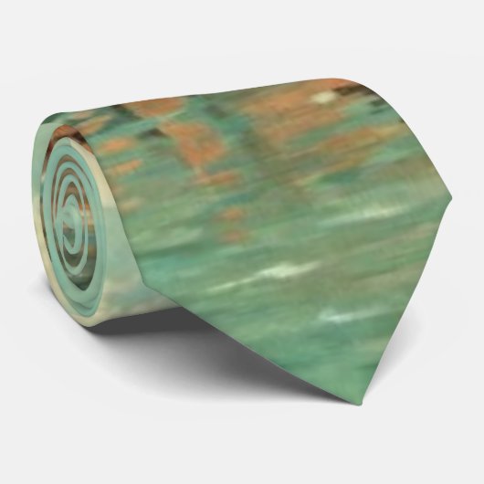 New York Harbour met Brooklyn Bridge 1887 Stropdas (Opgerold)