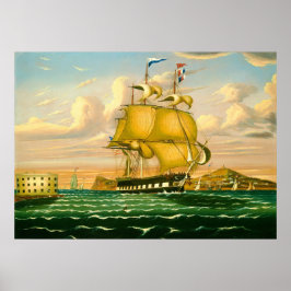 New York Harbour - Thomas Chambers Fine Art Poster