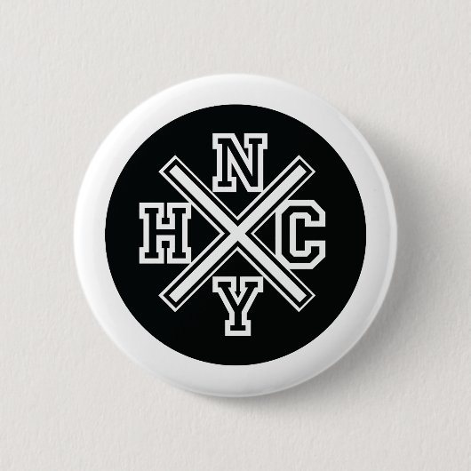 New York Hardcore Ronde Button 5,7 Cm (Voorkant)