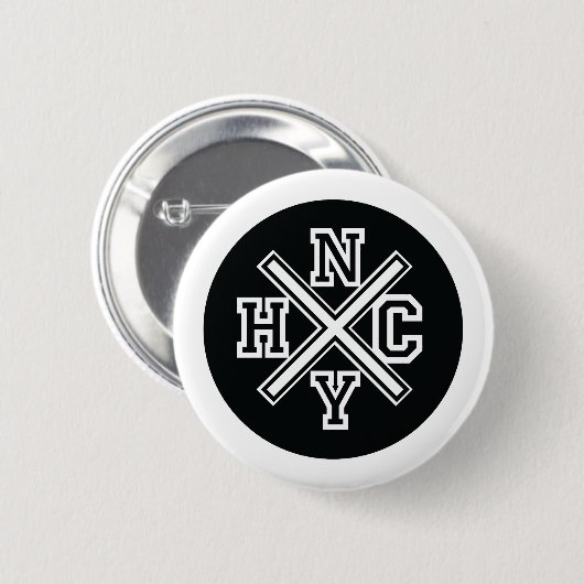 New York Hardcore Ronde Button 5,7 Cm (Voorkant /achterkant)