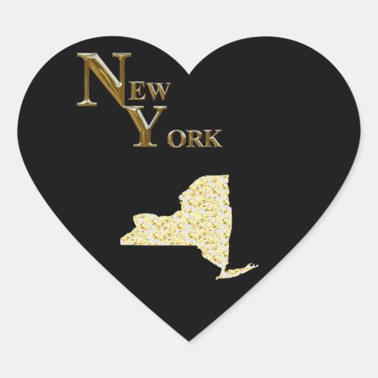 NEW YORK HART STICKER (Voorkant)