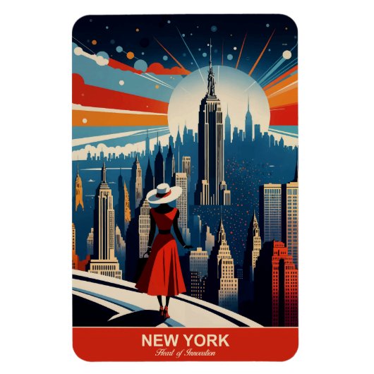 New York: hart van flexibele innovatie Magneet (Verticaal)