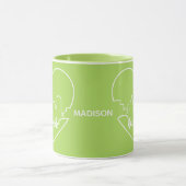 New York Heart aangepaste naam & kleur mokken (Midden)