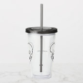 New York Heart, aangepaste tumbler Acryl Drinkbeker (Rechts)