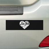New York Heart Bumpersticker (Op auto)