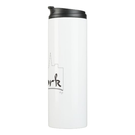 New York, Heart, Manhattan, Cool Thermosbeker (Geroteerd rechts)