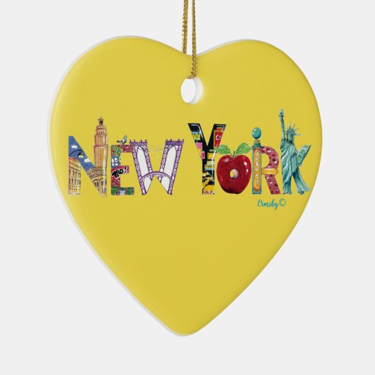 New York Heart Ornament (Rechts)