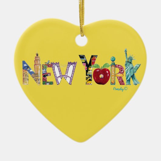 New York Heart Ornament (Voorkant)