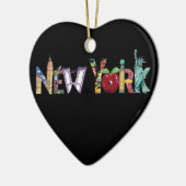 New York Heart Ornament (Links)