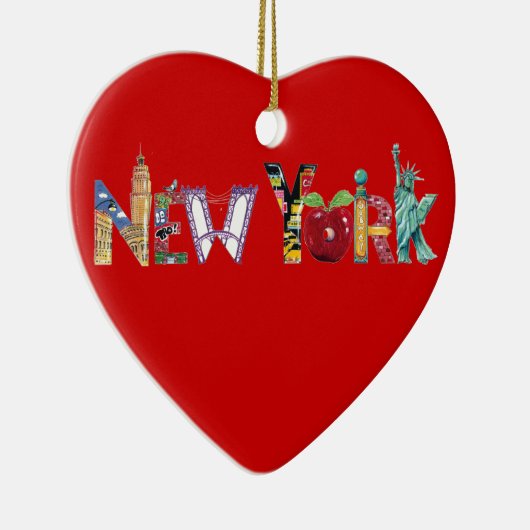 New York Heart Ornament (Rechts)