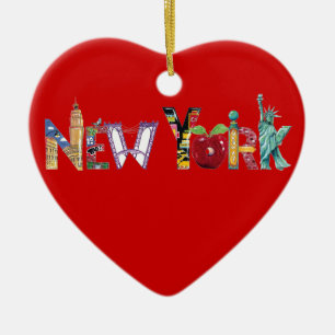 New York Heart Ornament