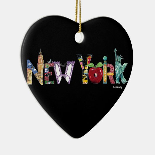 New York Heart Ornament (Rechts)