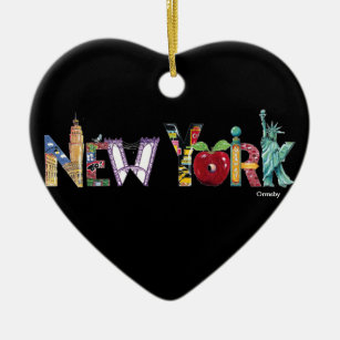 New York Heart Ornament