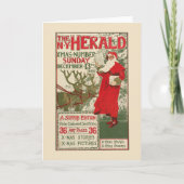  New York Herald Christmas Edition Feestdagen Kaart (Voorkant)