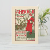 New York Herald Christmas Edition Feestdagenkaart (Staand voorkant)