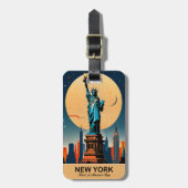 New York: Het Bagagelabel van het verhaal van Hear (Voorkant verticaal)