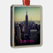 New York – Het Empire State-icoon Metalen Ornament (Rechts)