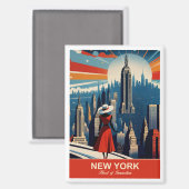 New York: het hart van de innovatiemagneet Magneet (Voorkant / Achterkant)