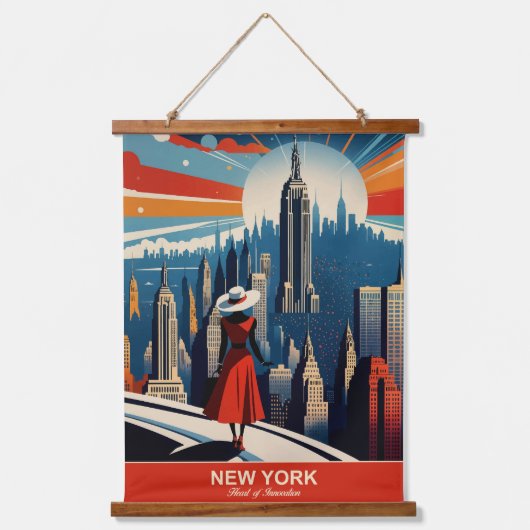 New York: het hart van innovatie Hangend Wandkleed (Voorkant)