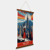 New York: het hart van innovatie Hangend Wandkleed (Gebogen)