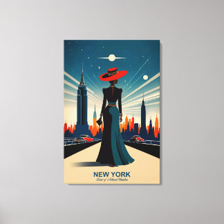 New York: het land van de natuurwonderen Canvas Afdruk