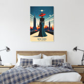 New York: het land van de natuurwonderen Canvas Afdruk (Insitu (Slaapkamer))