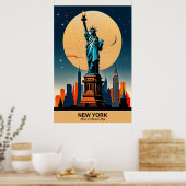 New York: het reisverhaal van Heart of America Poster (Keuken)