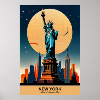 New York: het reisverhaal van Heart of America Poster