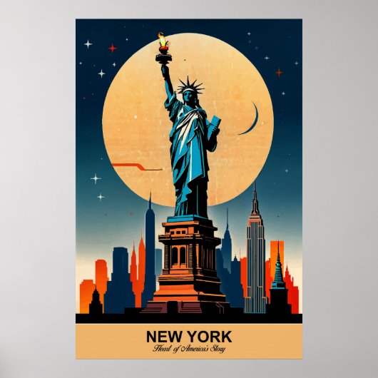 New York: het reisverhaal van Heart of America Poster (Voorkant)