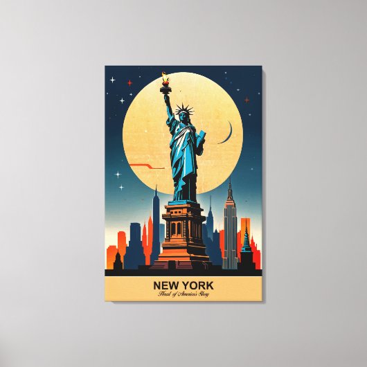 New York: het verhaal van het hart van Amerika Canvas Afdruk (Voorkant)
