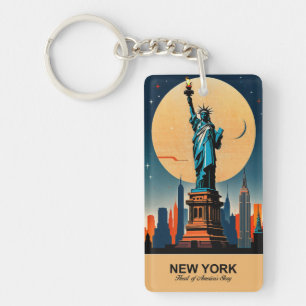 New York: het verhaal van het hart van Amerika Sleutelhanger