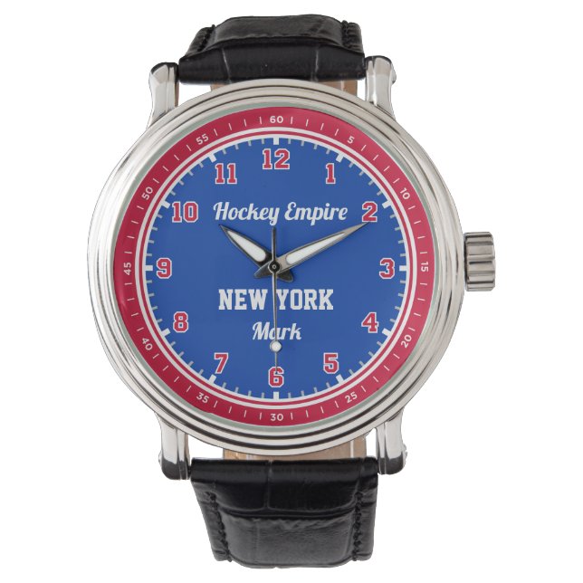New York Hockey Empire 12-uurs horloge (Voorkant)