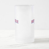 New York Hockey Empire 16 oz Frosted Glass Mok (Center)