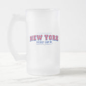 New York Hockey Empire 16 oz Frosted Glass Mok (Links)