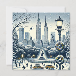 New York Holiday Elegance -  Kerstmis Kaart